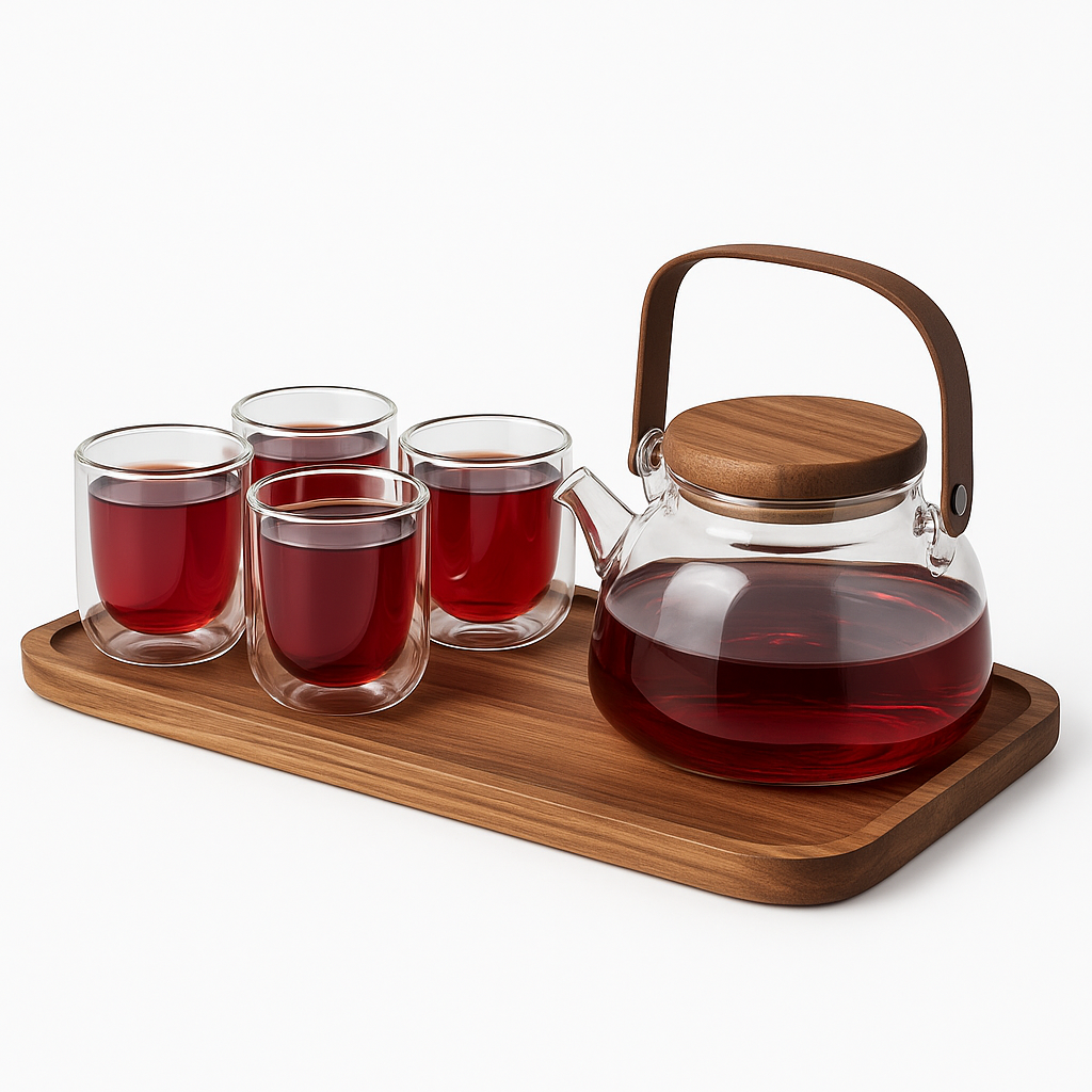 6pcs Teapot with Cups Set