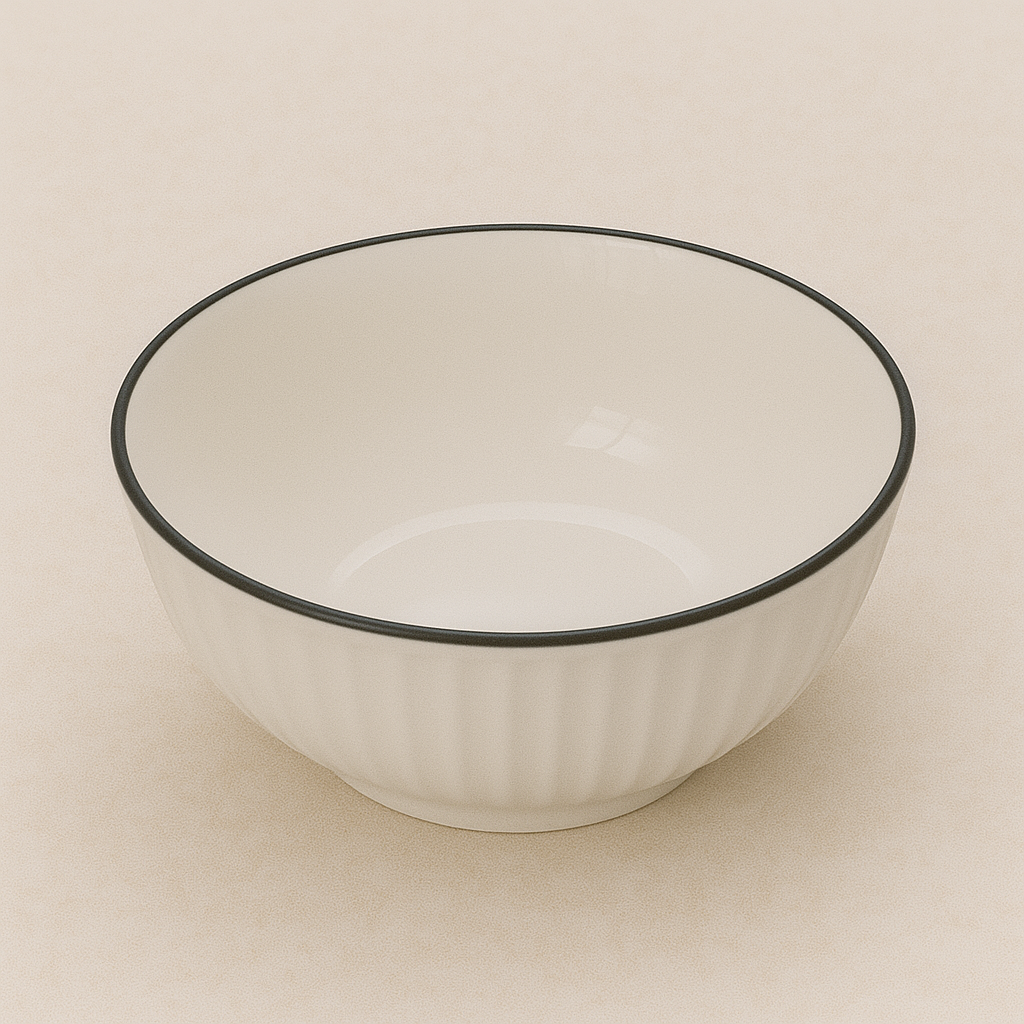 Multiple Size White Ceramic Plates/Bowls - Kitchen