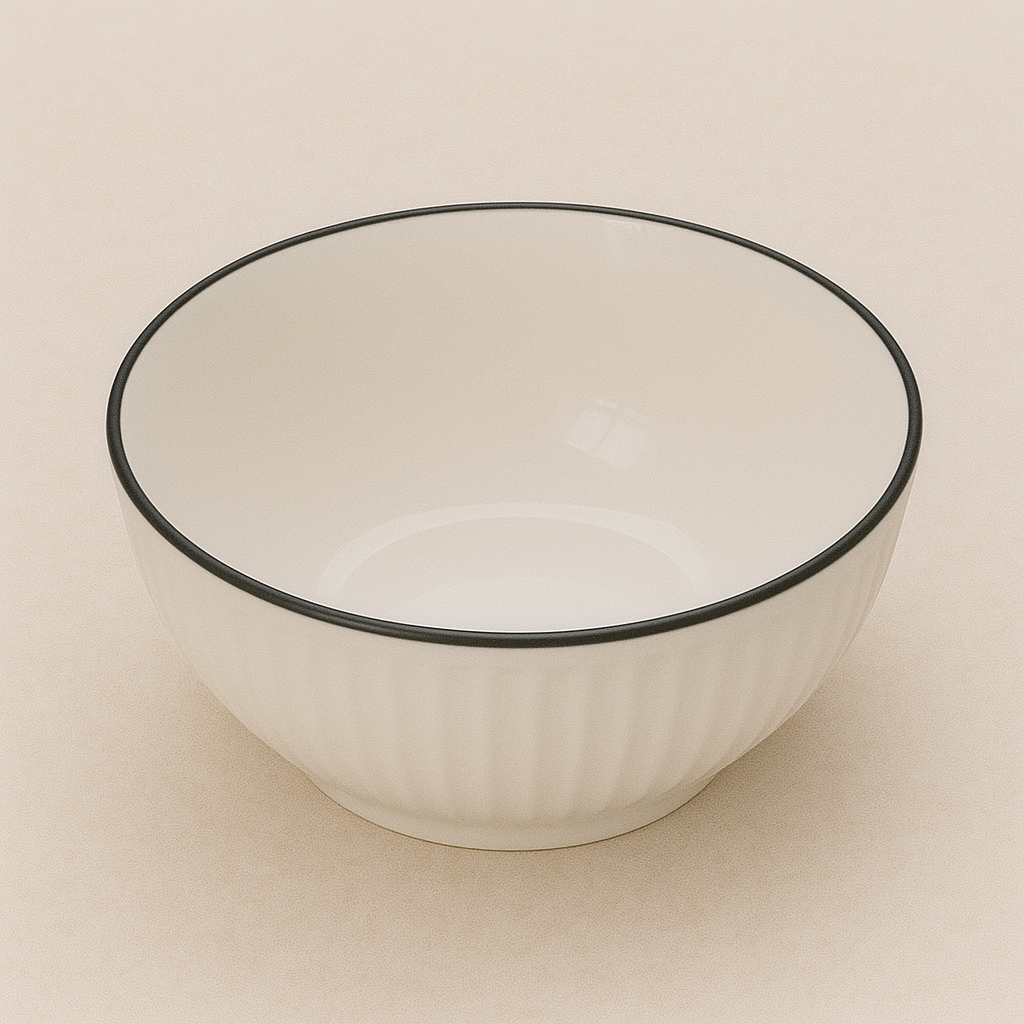 Multiple Size White Ceramic Plates/Bowls - Kitchen
