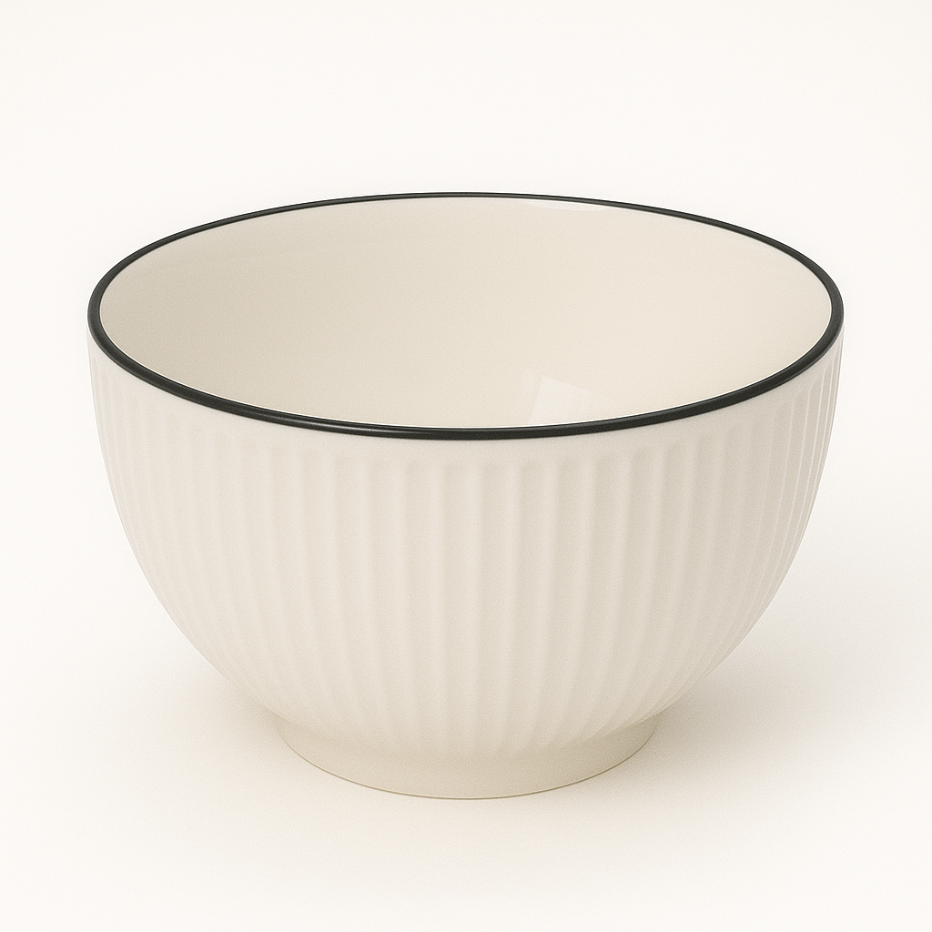 Multiple Size White Ceramic Plates/Bowls - Kitchen