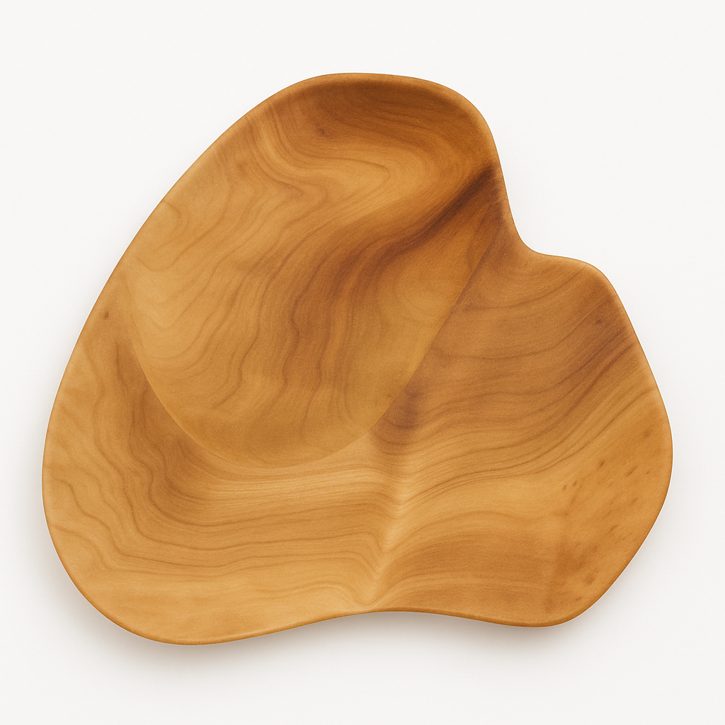 Wooden Bowl for Food, Salad, Sweets or Meals