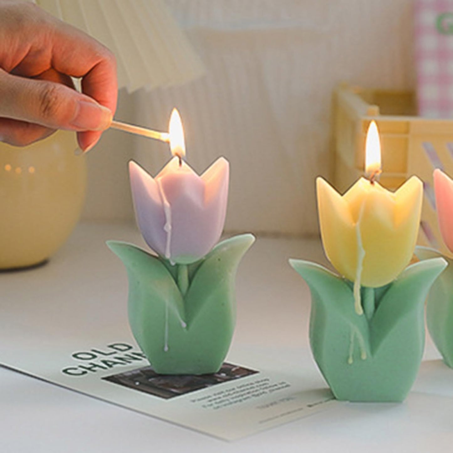 شمعة الزهور