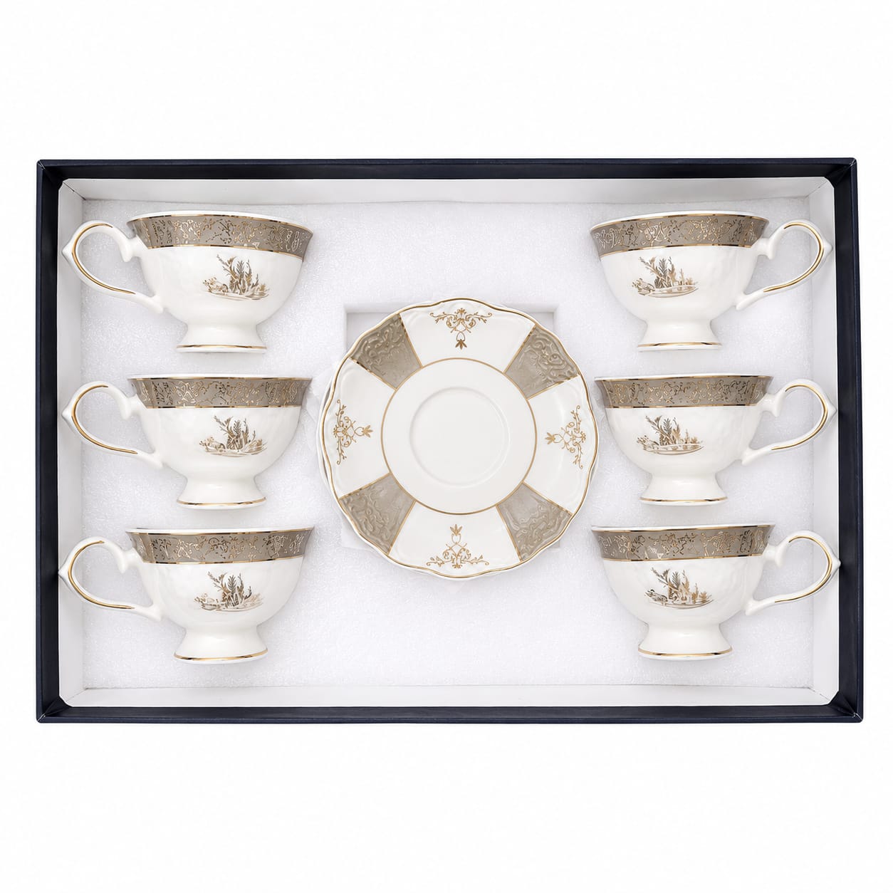 6pcs Coffee Cup and Saucer Set
