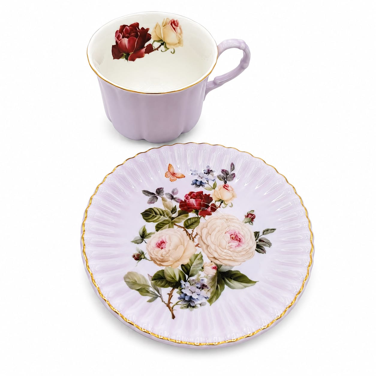 1pc Ceramic Coffee Mug and Saucer