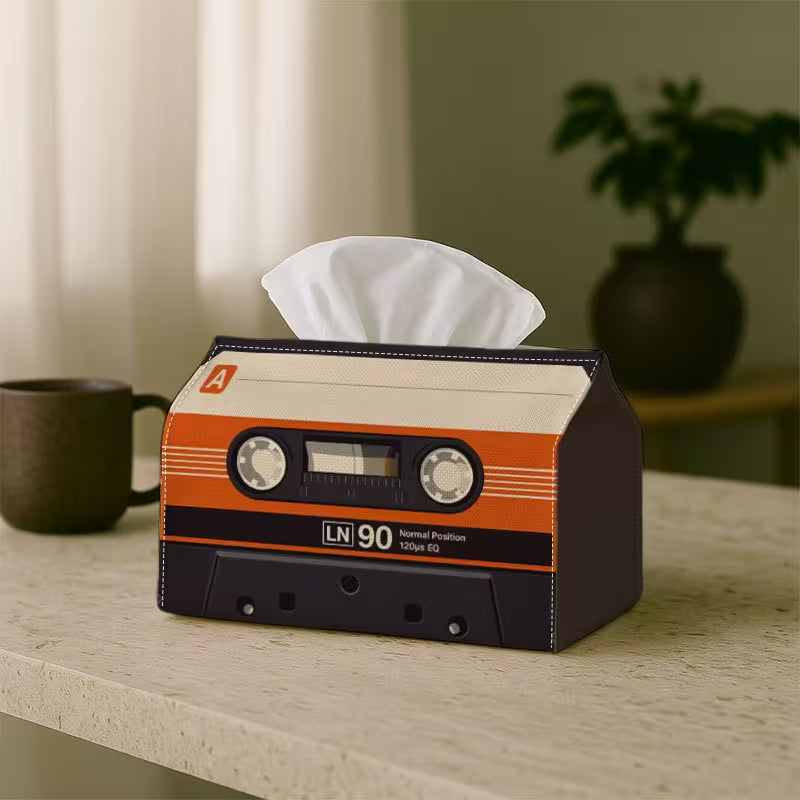 Vintage Music Design Tissue Box