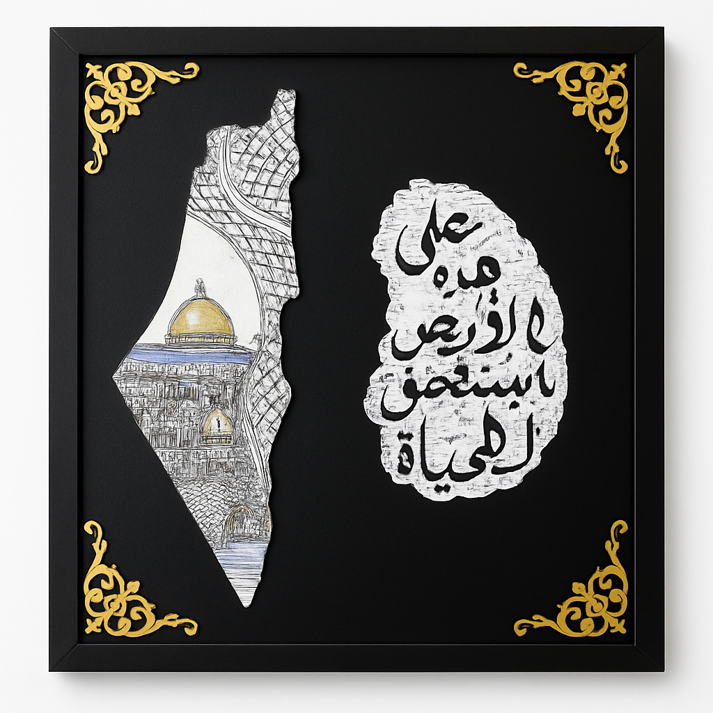 Palestine Art Board Decor