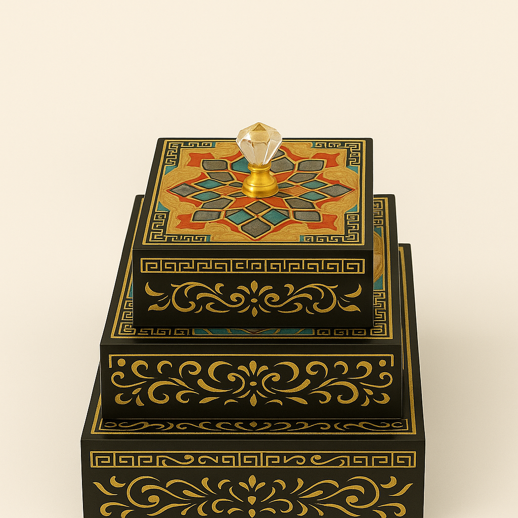 طقم علب للحلويات ومتعددة الاستخدامات- 3 قطع
