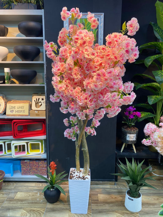 Almond Tree 2 Colors Peach and White 180 CM