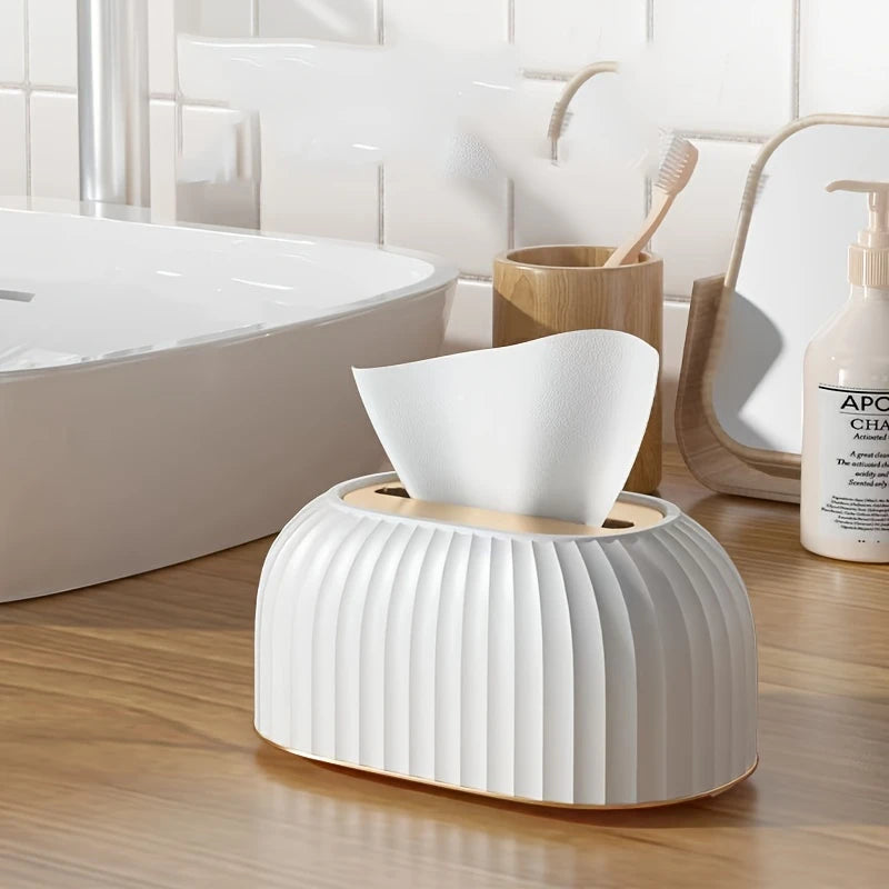 A High-End, Luxurious Tissue Box with a Spring Mechanism for The Living Room