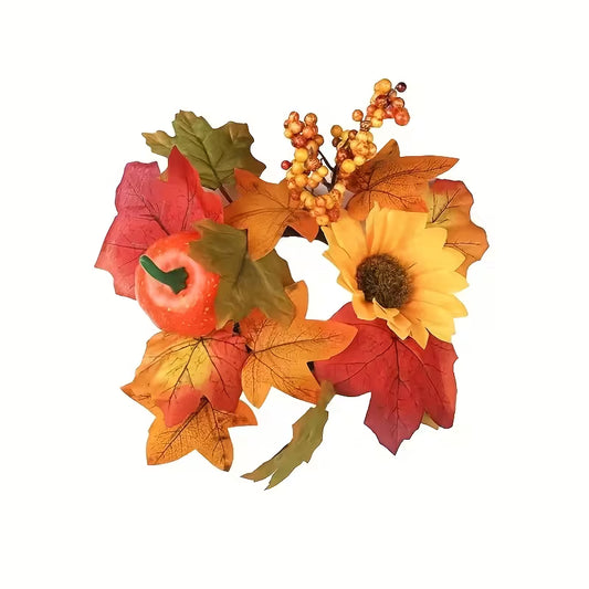 Artificial Maple Leaf Autumn Pumpkin