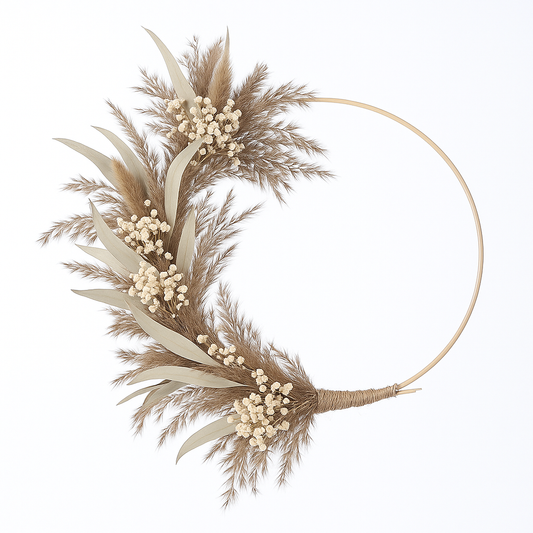 Gift with Dried Pampas Grass, Multiple Uses