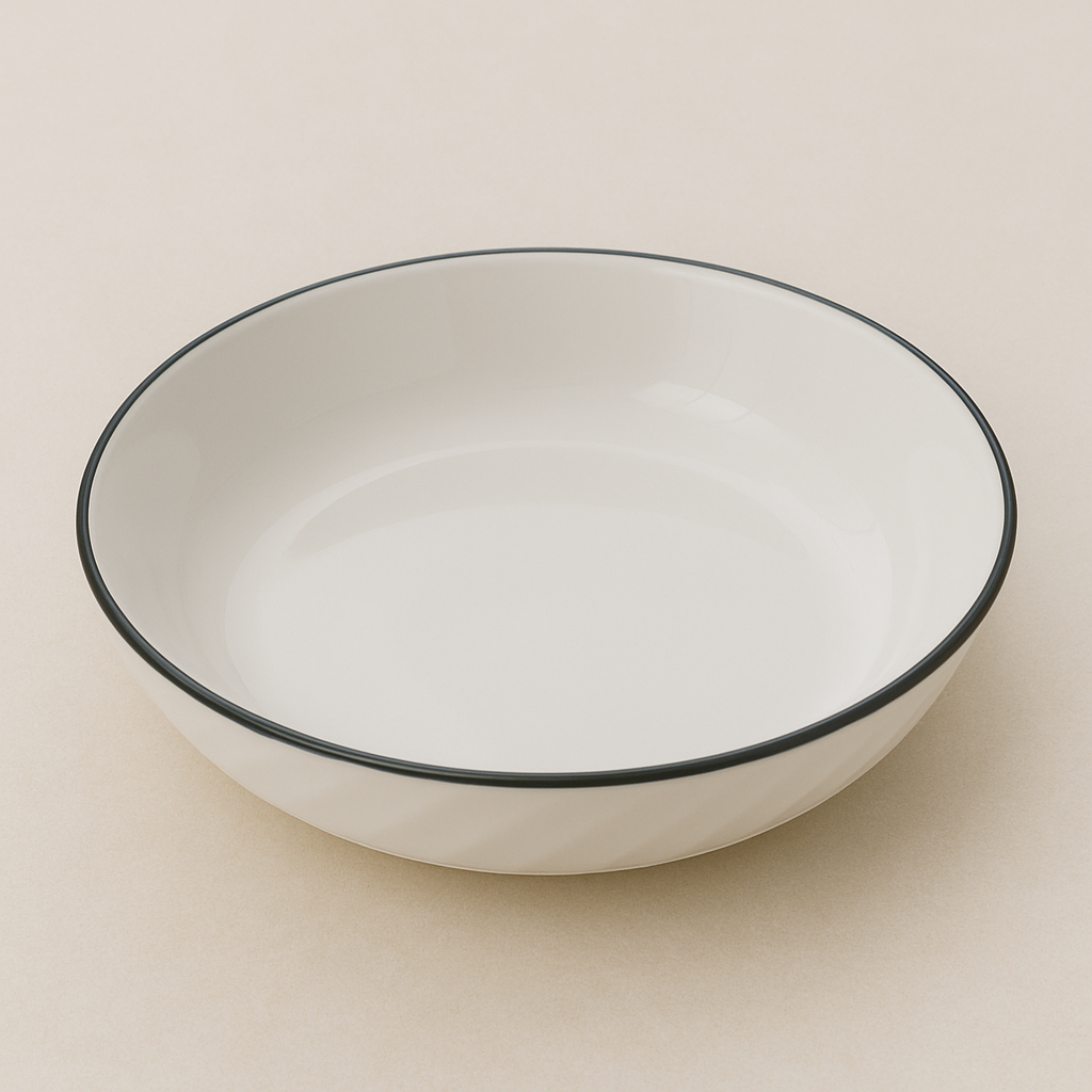 Multiple Size White Ceramic Plates/Bowls - Kitchen