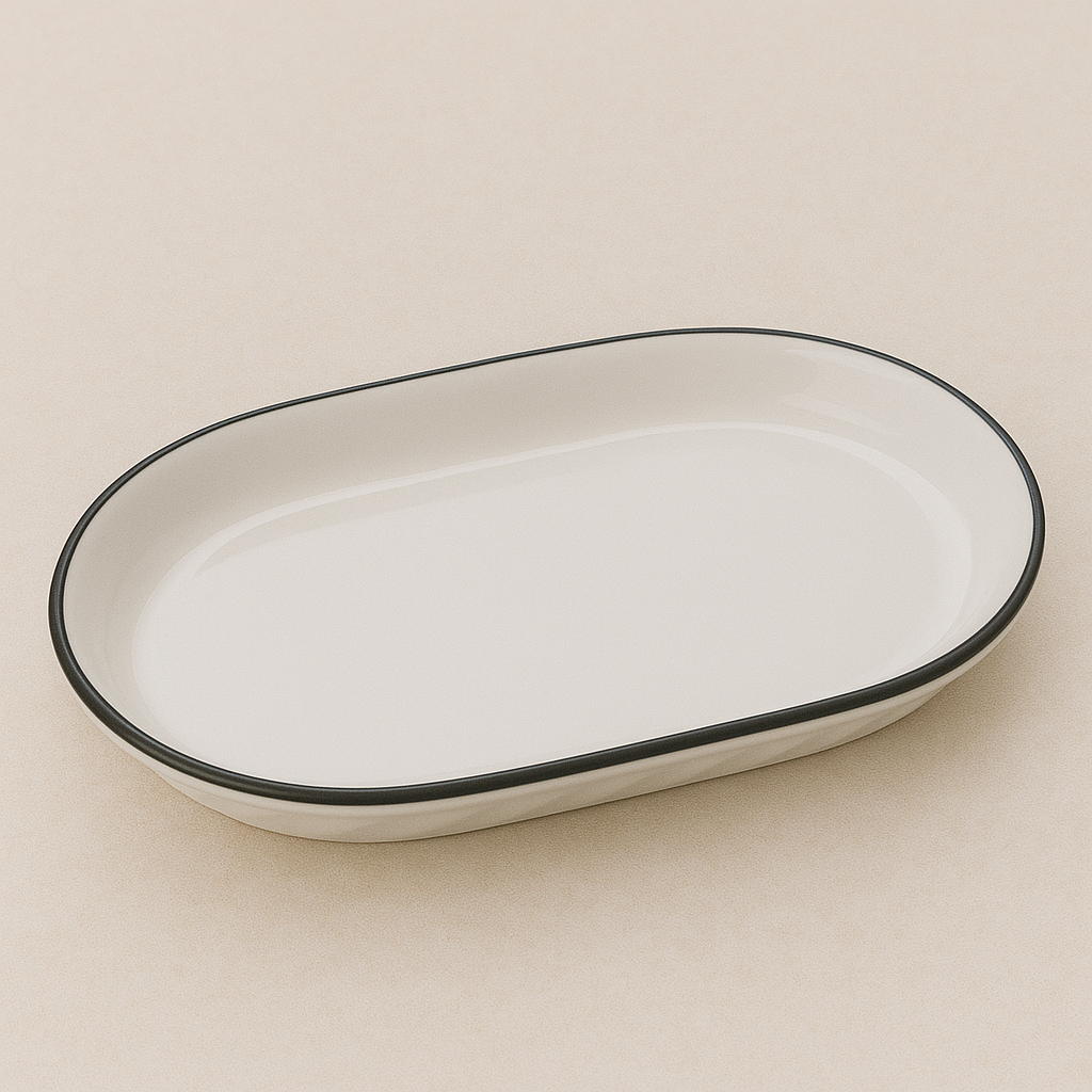 Multiple Size White Ceramic Plates/Bowls - Kitchen