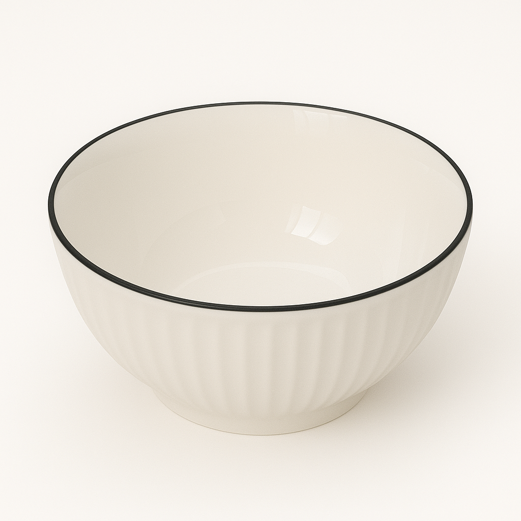 Multiple Size White Ceramic Plates/Bowls - Kitchen