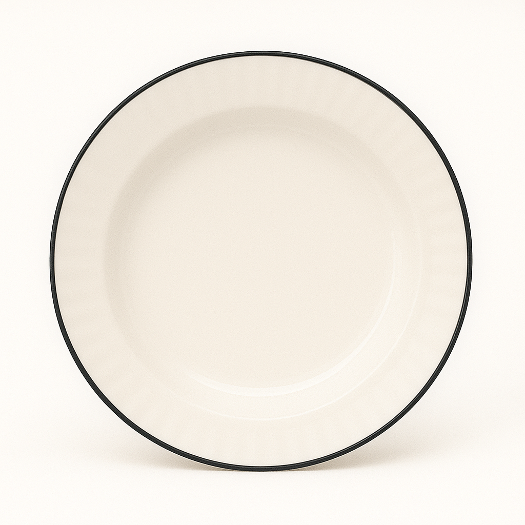 Multiple Size White Ceramic Plates/Bowls - Kitchen