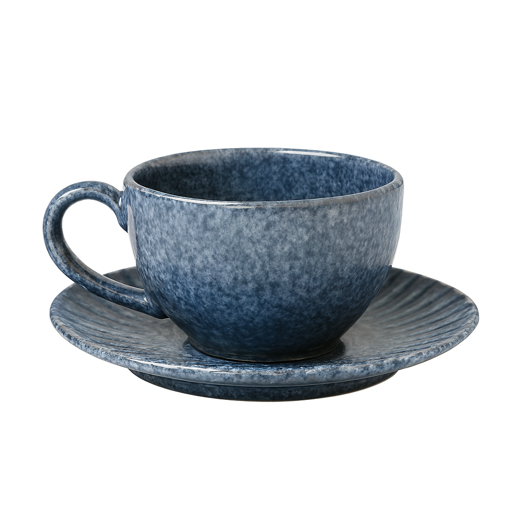 Set Ceramic Coffee Cup and Saucer