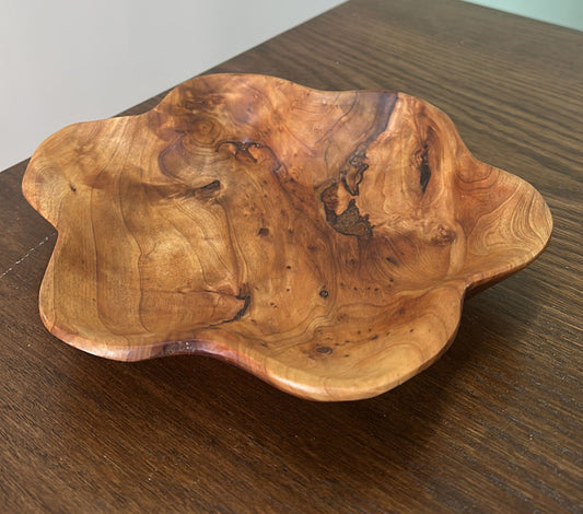Wooden Bowl for Food, Salad, or Sweets