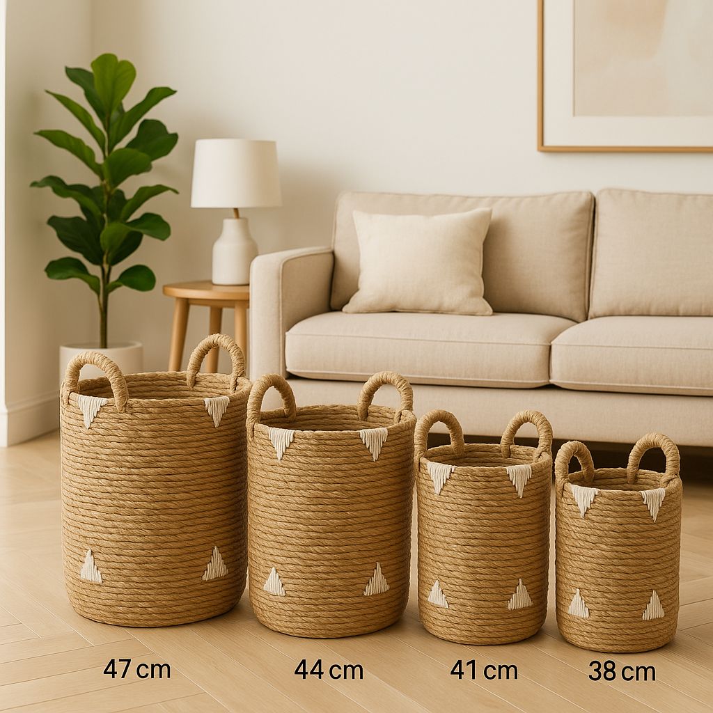 Straw Basket - For Decor or Plants