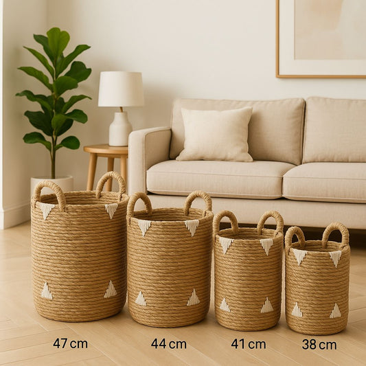 Straw Basket - For Decor or Plants