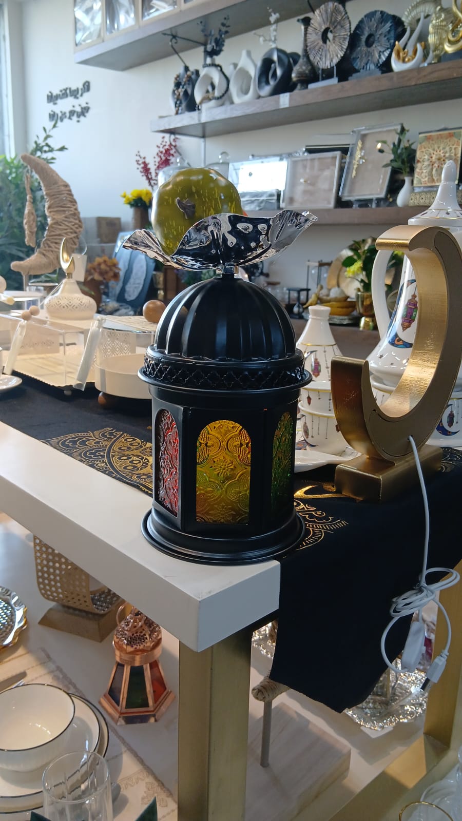 Ramadan Hanging Decorative Lights with bowl Battery Powered
