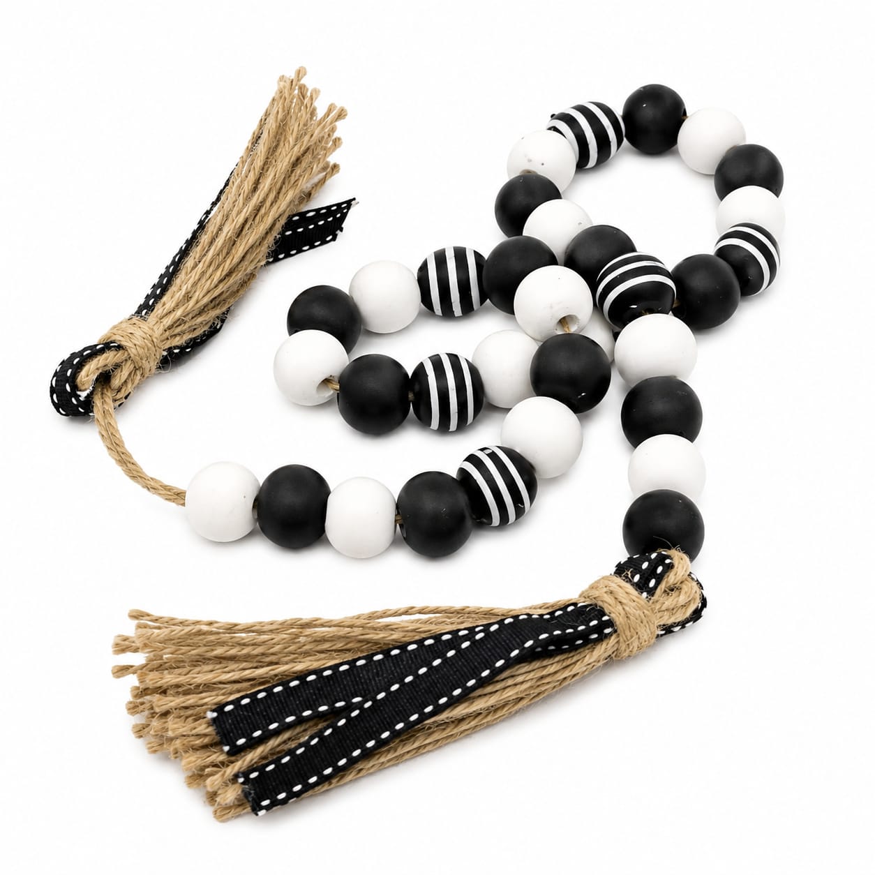 Bohemian Wooden Bead Garland Decor