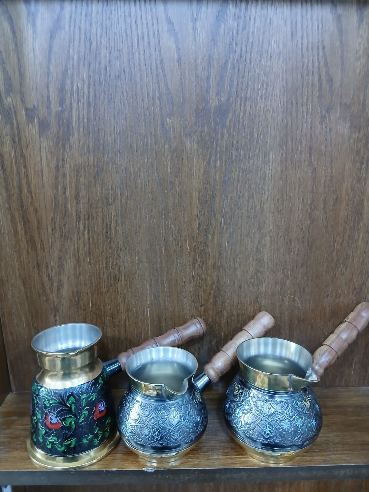 Hand Made Colored Coffee Pot  without Cover-Vintage