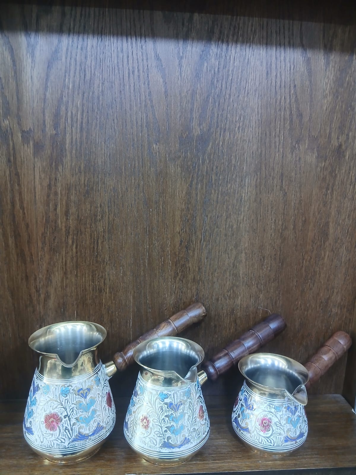 Hand Made Colored Coffee Pot  without Cover-Vintage