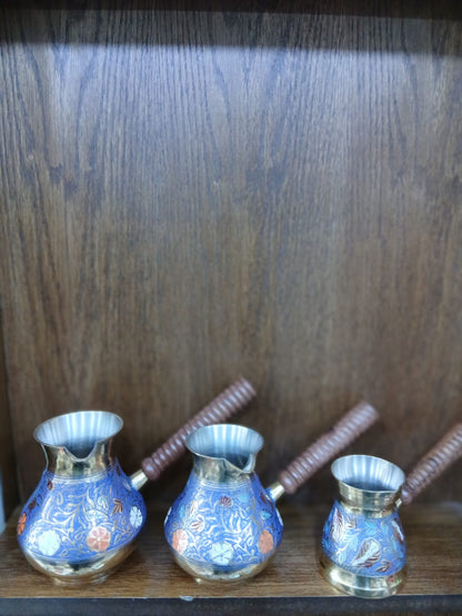 Hand Made Colored Coffee Pot  without Cover-Vintage