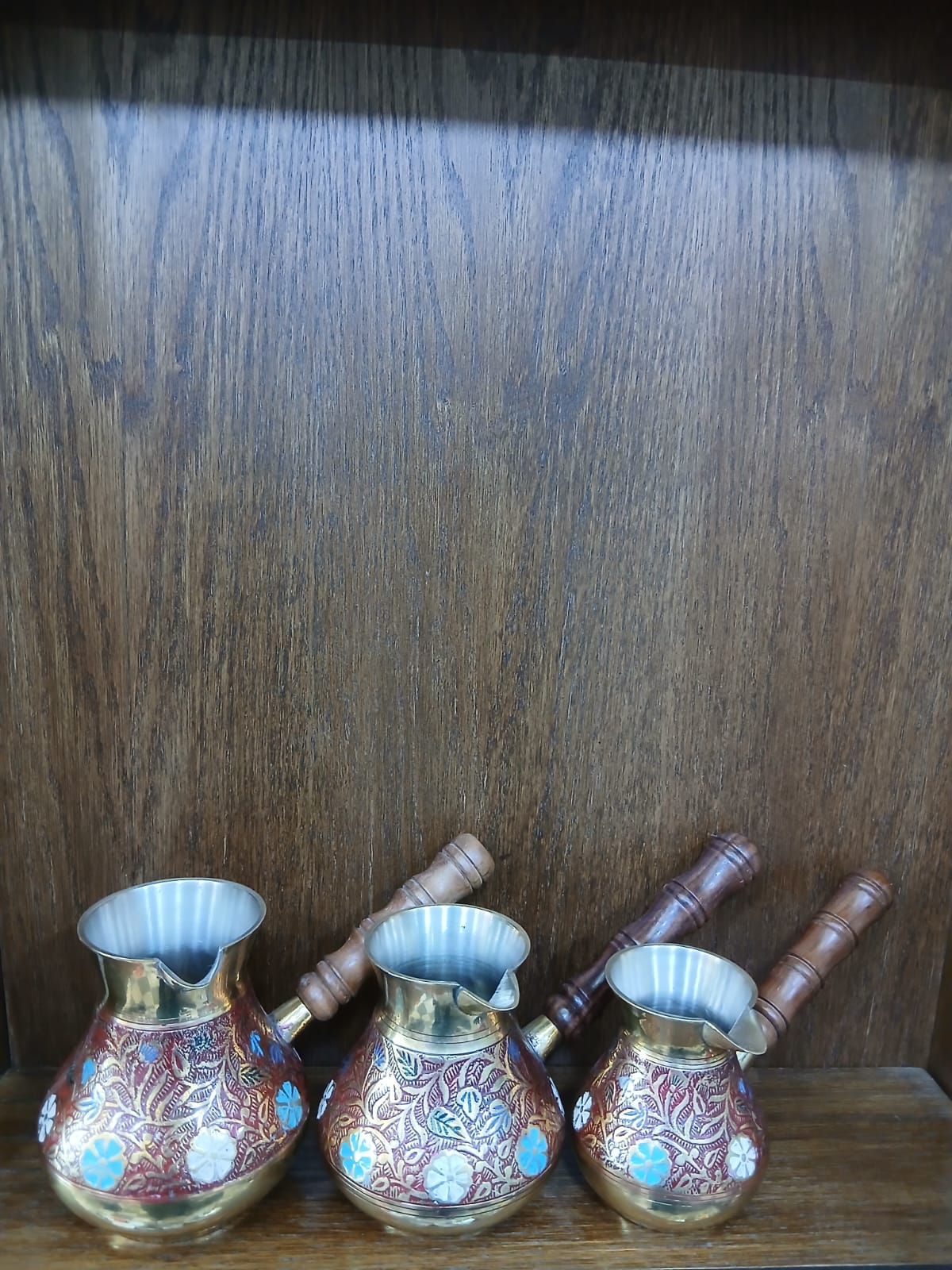 Hand Made Colored Coffee Pot  without Cover-Vintage