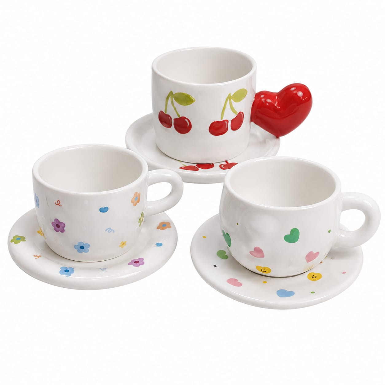 Ceramic Cup with Saucer