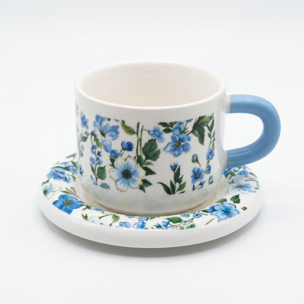 Ceramic Cup with Saucer