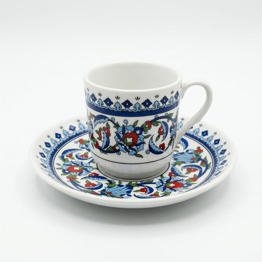 1PC Qishan Coffee Cup with Saucer