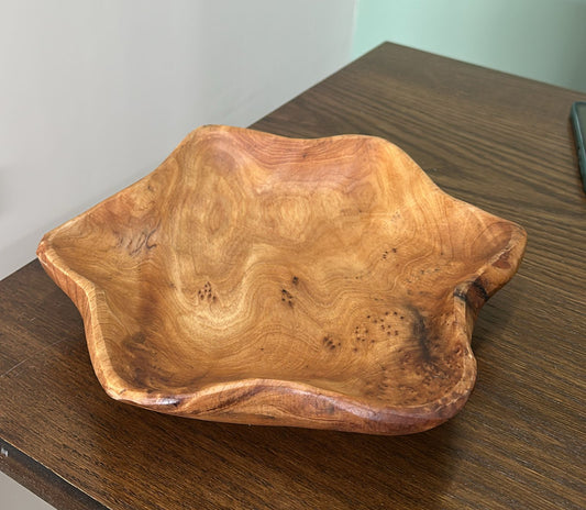 Wooden Bowl for Food, Salad, or Sweets