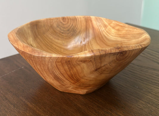 Wooden Bowl for Food, Salad or Fruits