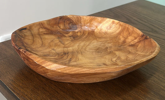 Wooden Bowl for Food, Salad or Fruits