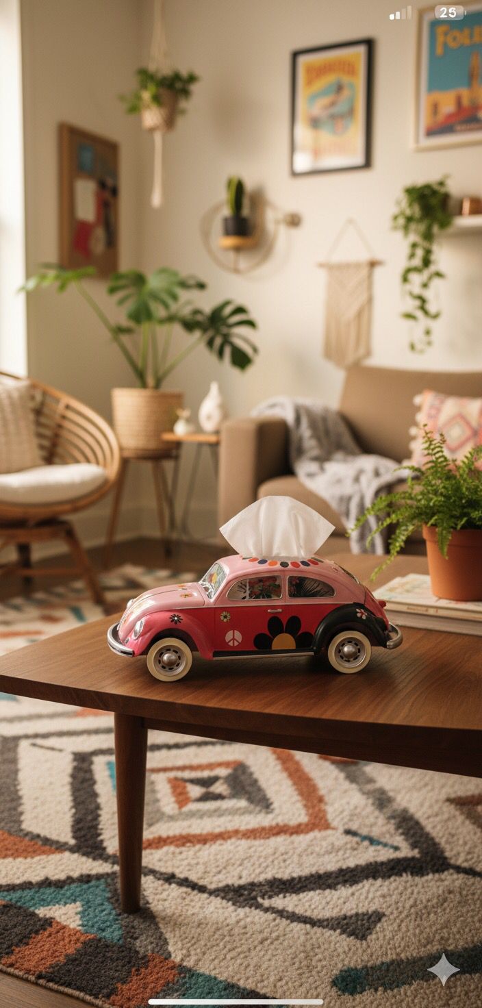 Vintage Car Tissue Holder
