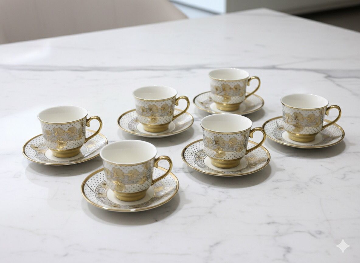 Coffee Cup and Saucer Set