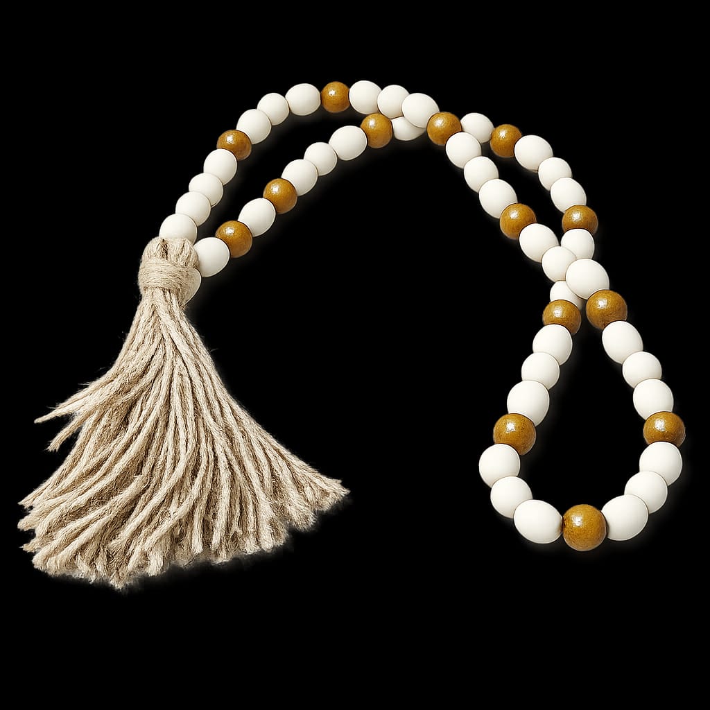 Bohemian Wooden Bead Garland Decor