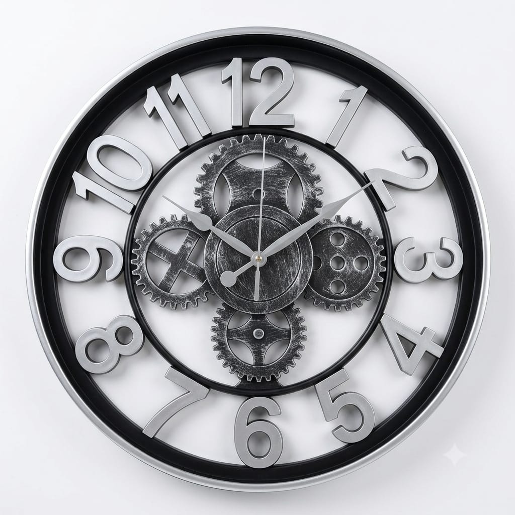 Wall Clock With Machine Style
