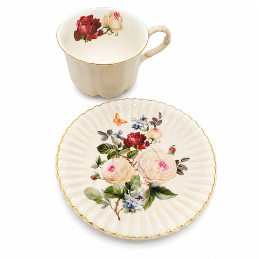 1pc Ceramic Coffee Mug and Saucer